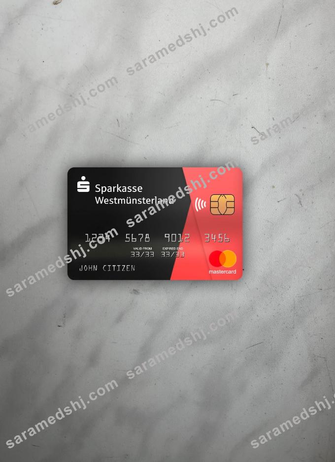 Germany Sparkasse Westmunsterland bank mastercard photolook front